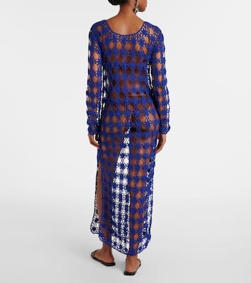 Crochet cotton maxi dress | Anna Kosturova