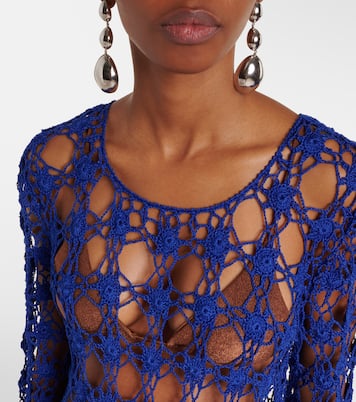 Crochet cotton maxi dress | Anna Kosturova