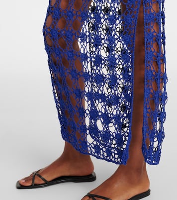 Crochet cotton maxi dress | Anna Kosturova