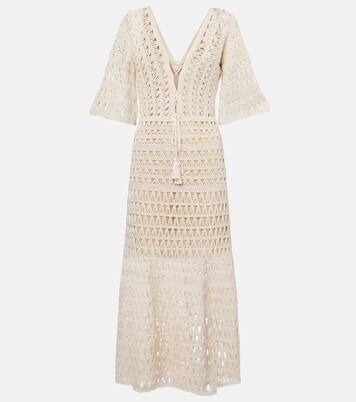 Robe longue en crochet de coton | Anna Kosturova