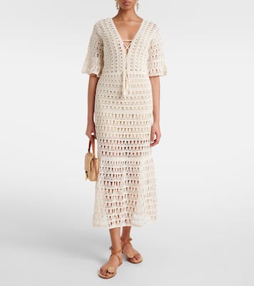 Robe longue en crochet de coton | Anna Kosturova