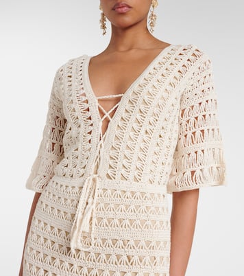 Robe longue en crochet de coton | Anna Kosturova