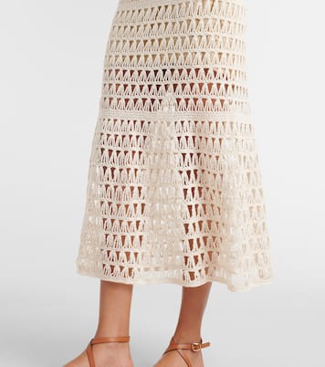 Robe longue en crochet de coton | Anna Kosturova