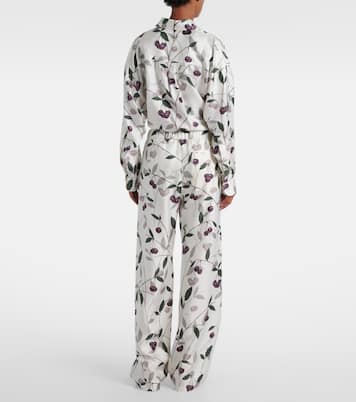 Weite Hose aus Seiden-Twill | Stella McCartney