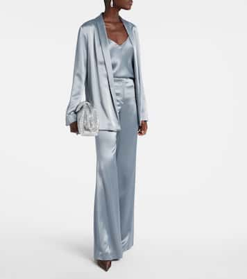 Top lencero Ischia de satén | Galvan