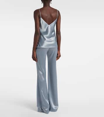 Top lencero Ischia de satén | Galvan