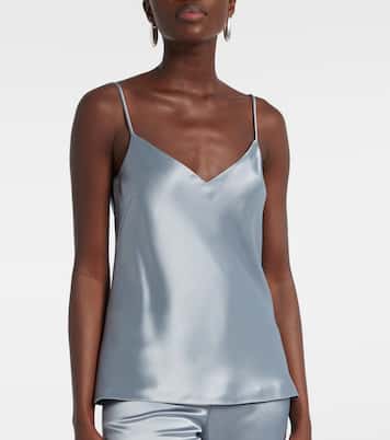 Top lencero Ischia de satén | Galvan