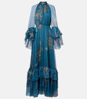 Paisley silk chiffon gown | Etro