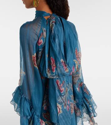 Paisley silk chiffon gown | Etro