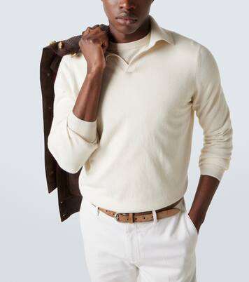 Cashmere polo sweater | Brunello Cucinelli
