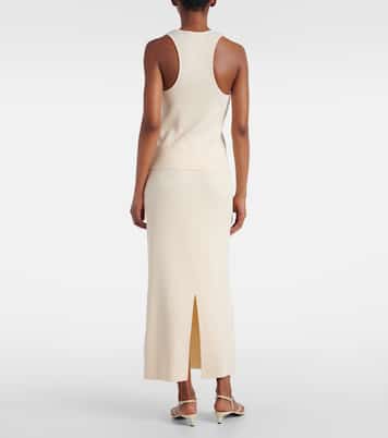 Top in misto cotone a coste | Vince