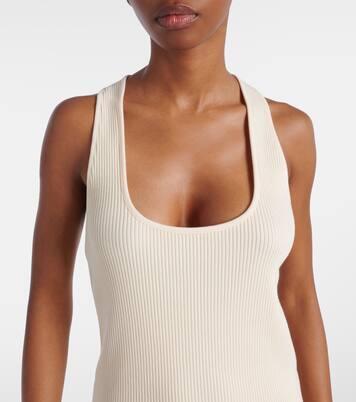 Top in misto cotone a coste | Vince