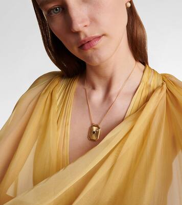 Halskette Cœur Percé aus 18kt Gelb- und Weißgold (750/1000) mit Diamant | Marie Lichtenberg