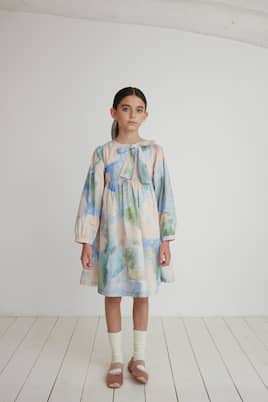 Abito Alyssa in cotone con ruches | Bebe Organic