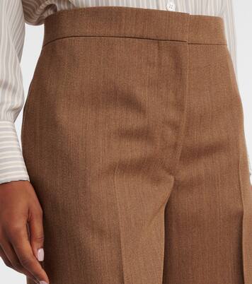 Agel high-rise virgin wool wide-leg pants | Fforme