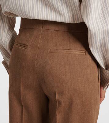 Agel high-rise virgin wool wide-leg pants | Fforme