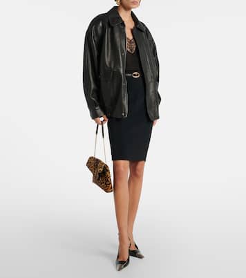 High-Rise-Bleistiftrock | Saint Laurent