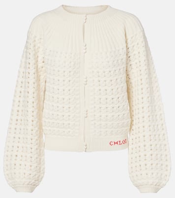 Pointelle wool and cashmere cardigan | Chloé