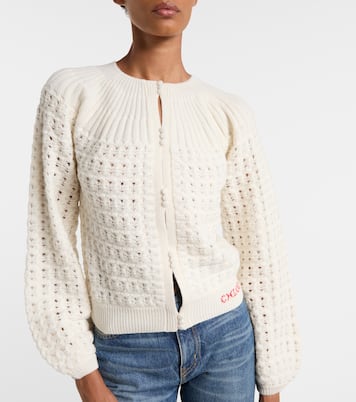 Pointelle wool and cashmere cardigan | Chloé