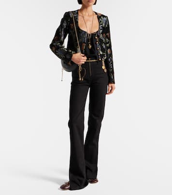 Chaqueta cropped bordada | Chloé