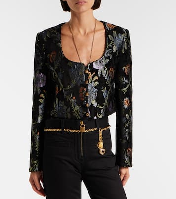 Chaqueta cropped bordada | Chloé