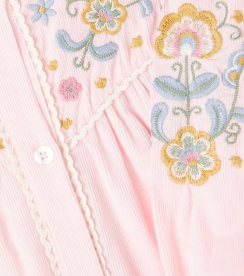 Robe Floriane en velours côtelé à fleurs | Louise Misha