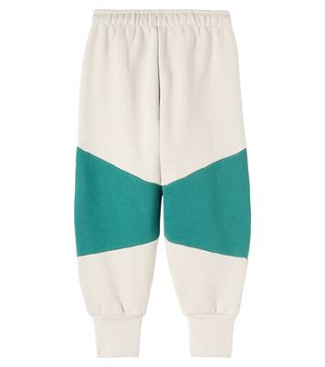 Colorblocked cotton jersey sweatpants  | Tinycottons