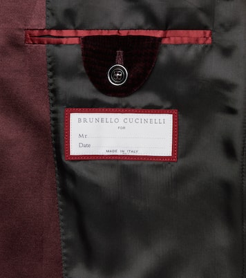 Blazer aus Baumwollsamt | Brunello Cucinelli