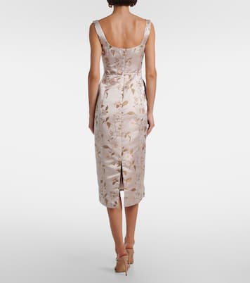 Midikleid Zoe aus Brokat | Staud