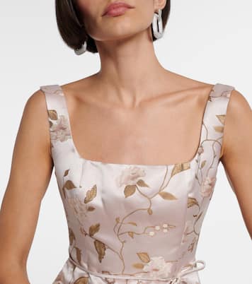 Midikleid Zoe aus Brokat | Staud