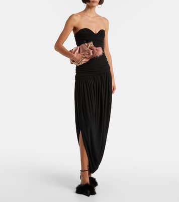 Schultertasche Eva Small aus Satin | Christian Louboutin