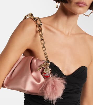 Schultertasche Eva Small aus Satin | Christian Louboutin