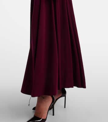 Pleated turtleneck maxi dress | Norma Kamali