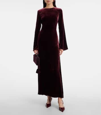 Velvet maxi dress | Rotate