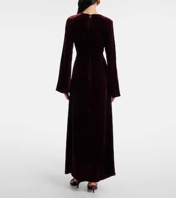 Velvet maxi dress | Rotate