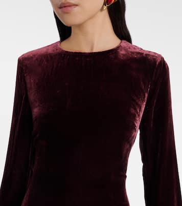 Velvet maxi dress | Rotate
