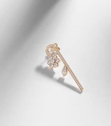 Boucle d’oreille unique Tournesol en or 18 ct et diamants | Sophie Bille Brahe