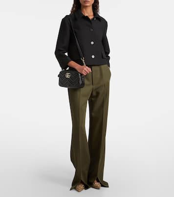 GG Marmont Small leather crossbody bag | Gucci