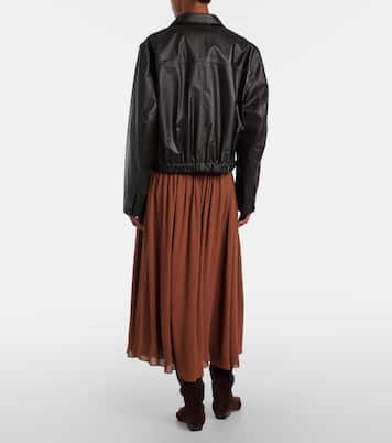 Gathered midi skirt | Joseph