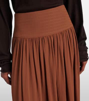Gathered midi skirt | Joseph