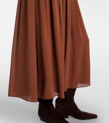 Gathered midi skirt | Joseph