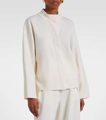 Cardigan en laine à fermeture zippée | Max Mara
