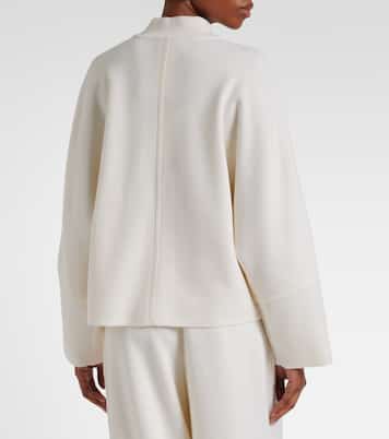 Cardigan en laine à fermeture zippée | Max Mara