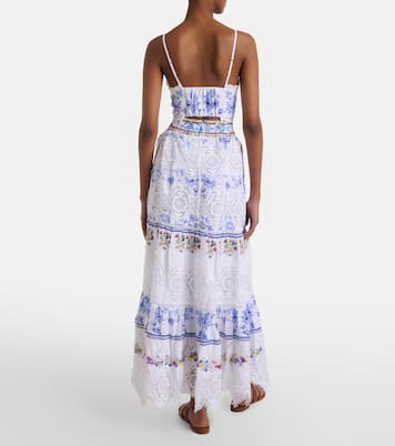 All About That Lace linen midi skirt | Camilla