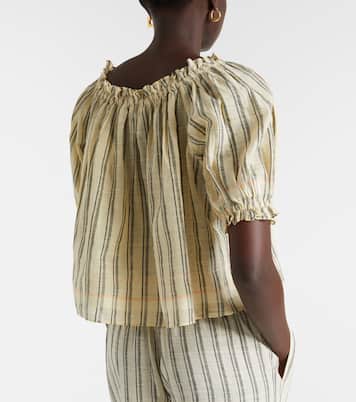 Paros striped cropped cotton top | Ulla Johnson