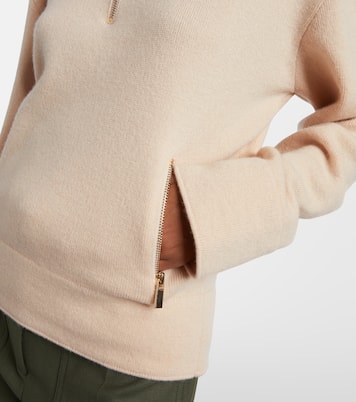 Jersey de lana y cachemir con cremallera parcial | Victoria Beckham