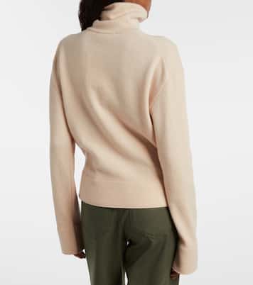 Jersey de lana y cachemir con cremallera parcial | Victoria Beckham