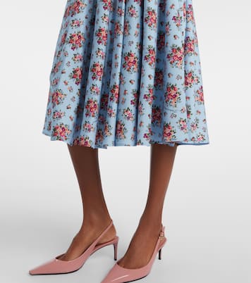 Floral silk-blend midi dress | Dolce&Gabbana