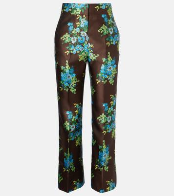 花卉缎布微喇裤装 | Alémais