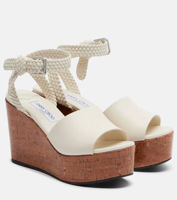 Wedge-Sandalen Jory aus Leder | Jimmy Choo